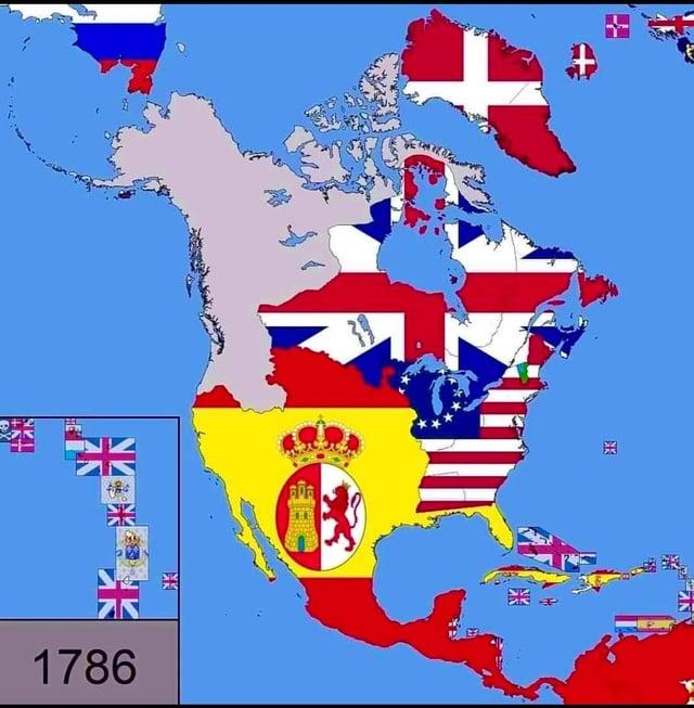<b>Nord</b> America nel 1786 : r/MapPorn