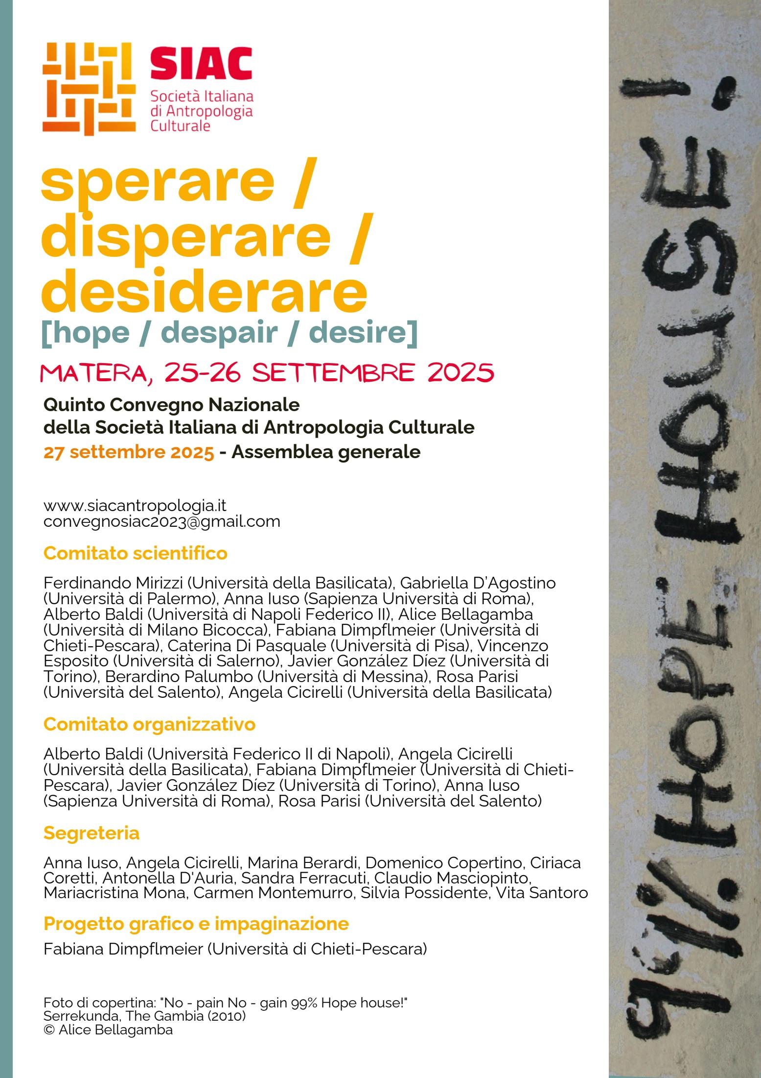 Programma SIAC Matera 2025_final - Fabiana Dimpflmeier | PDF in ...