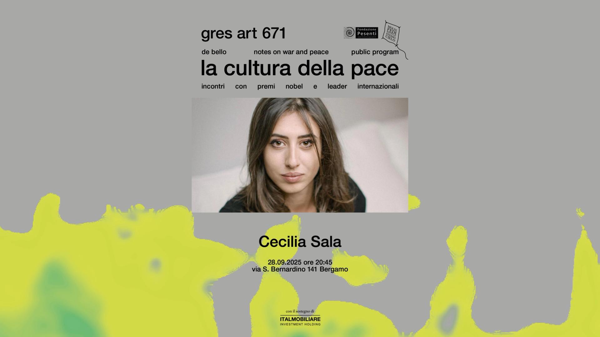 the culture of peace. Cecilia Sala